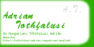 adrian tothfalusi business card